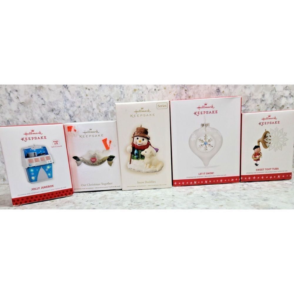 Lot of 5 Hallmark‎ Keepsake Ornaments with Boxes 2008-2016